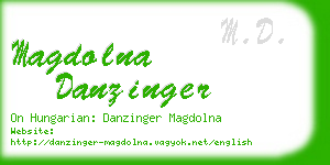 magdolna danzinger business card